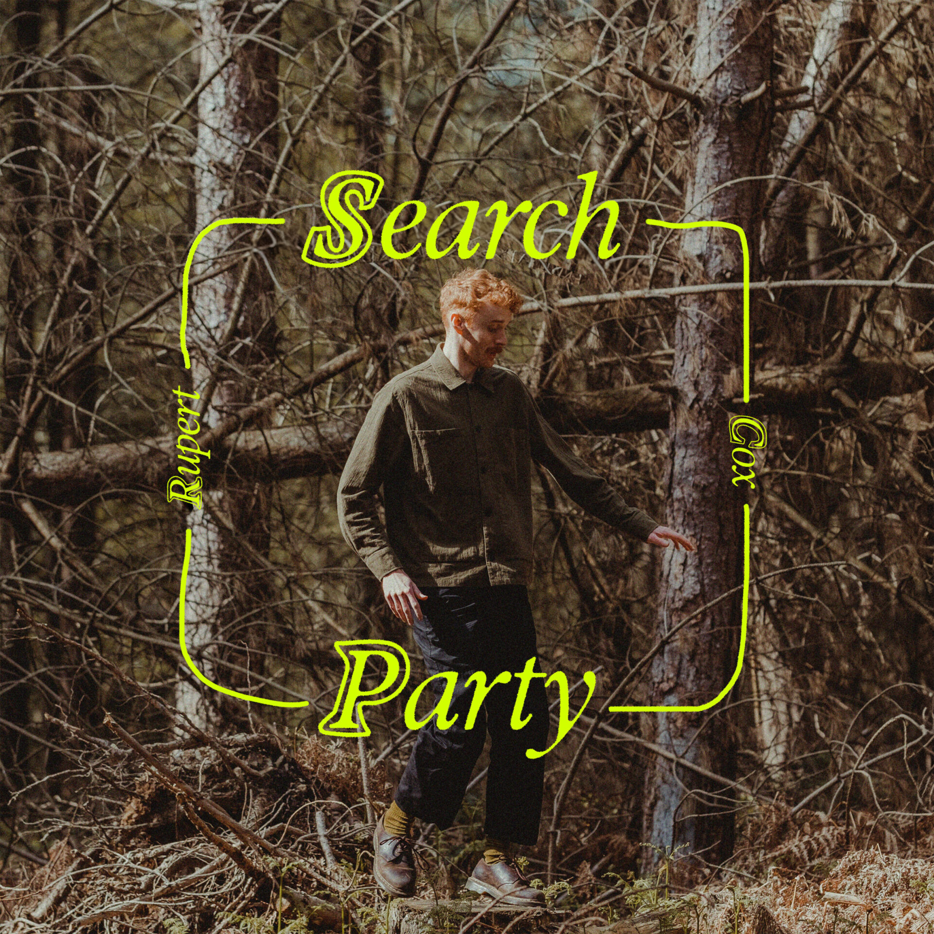 "Search Party" by Rupert Cox, an album cover