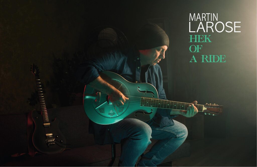 Martin Larose's Temporarily Broken from his Hek of a ride album cover