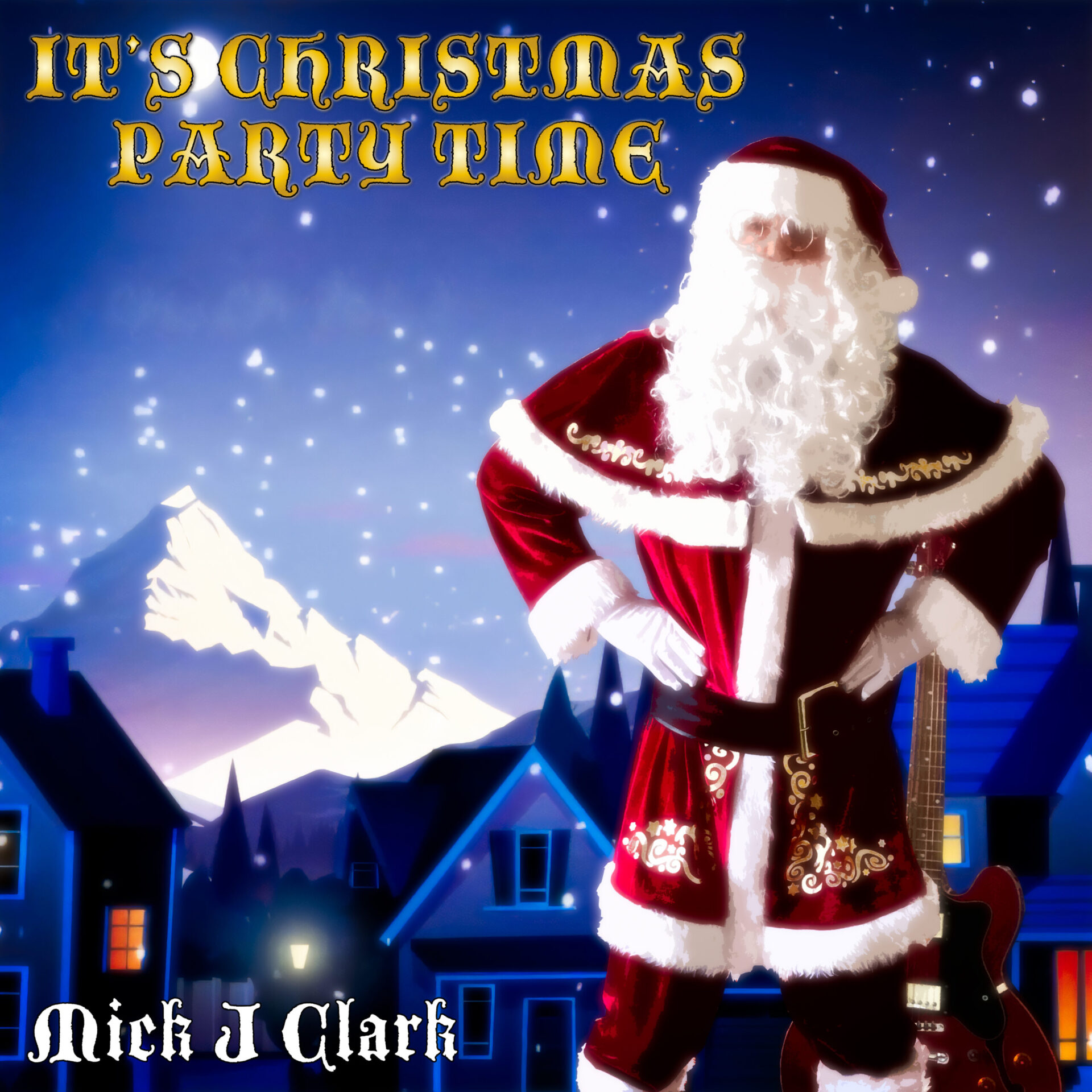 It's Christmas Party Time by Mick J. Clark, cover artwork
