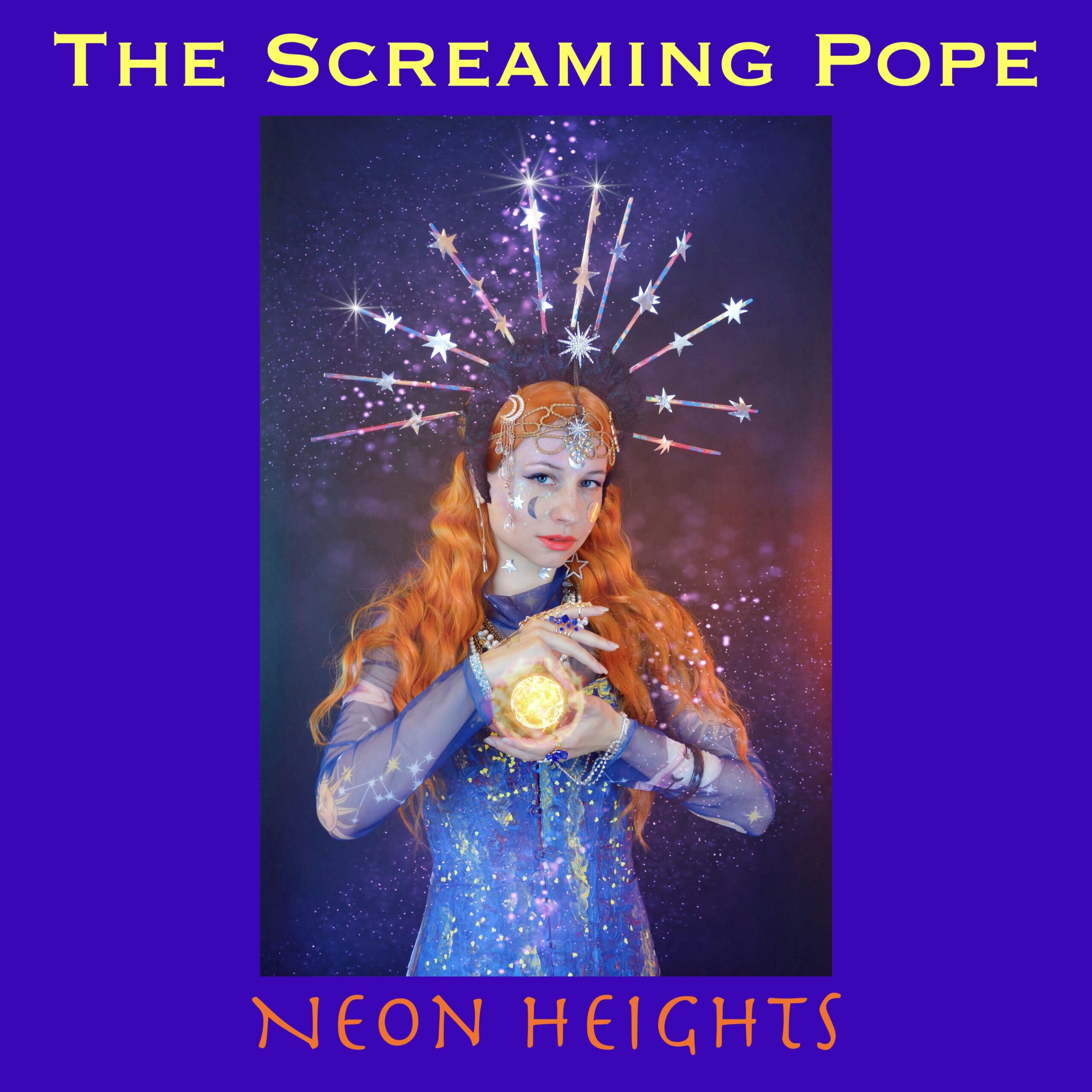 Neon Heights by THE SCREAMING POPE an album cover art