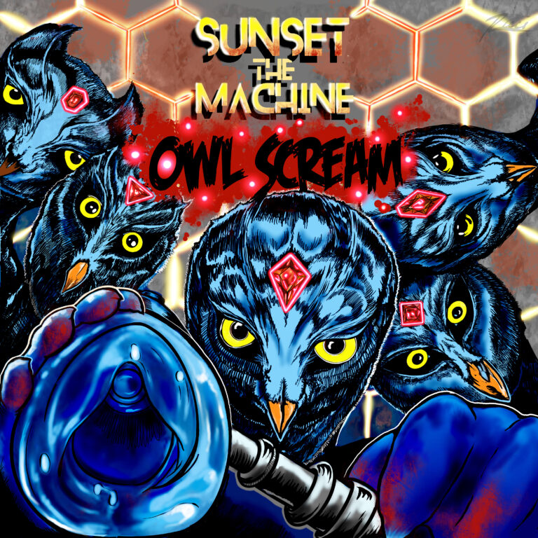 Owl Scream Final by Sunset The Machine single cover artworka