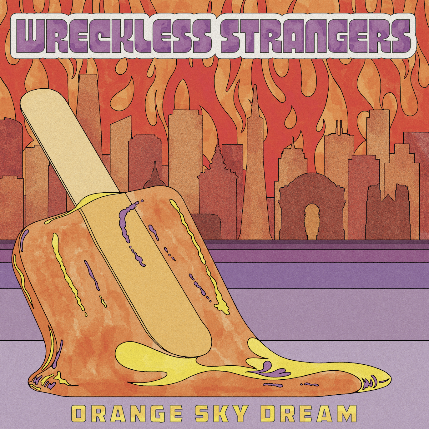 Orange Sky Dream EP by WRECKLESS STRANGERS cover art