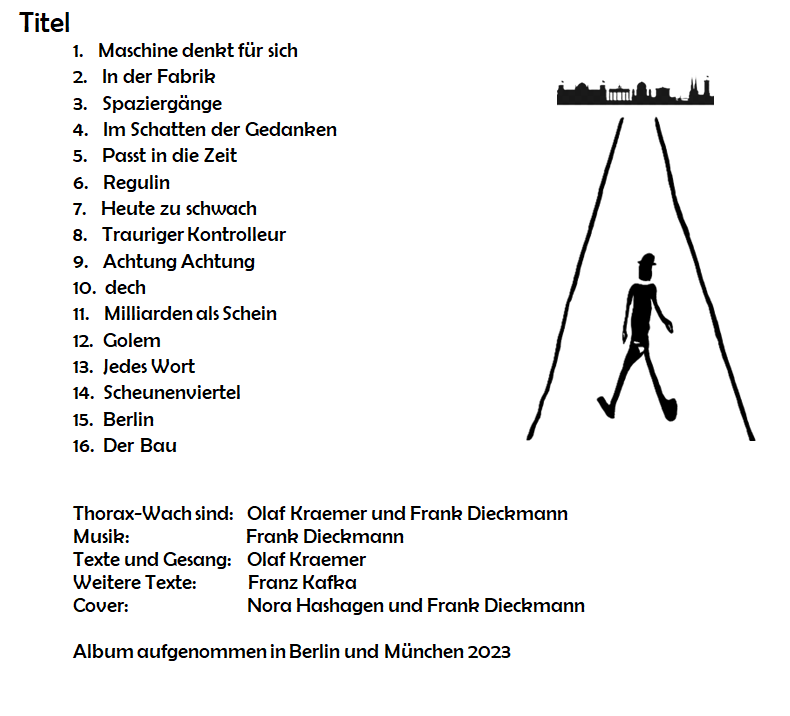 Kafka in Berlin by Thorax-Wach album tracks