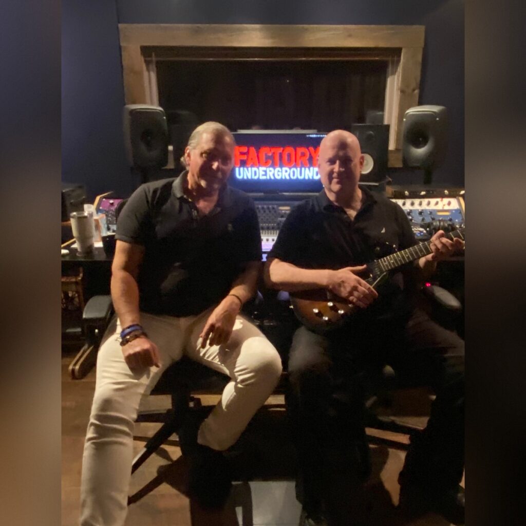 Russ and Eddie at studio